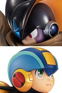 MegaHouse Game Characters Collection DX Rockman Exe Rockman vs Forte PVC Figure