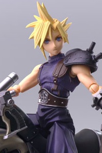 SQUARE ENIX Final Fantasy VII BRING ARTS Cloud Strife & Hardy-Daytona Action Figure