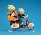 MegaHouse Desktop Real McCoy EX Dragon Ball Z Super Saiyan Son Goku & Super Saiyan Son Gohan & Bike Plastic Figure gallery thumbnail