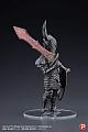 PLEX Q Collection DARK SOULS Series Kuro Kishi Plastic Figure gallery thumbnail