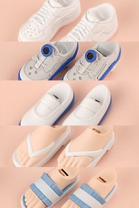 KOTOBUKIYA Sousei Shoujo Teien Dress-up Shoes Vol.1 1/10 Plastic Kit